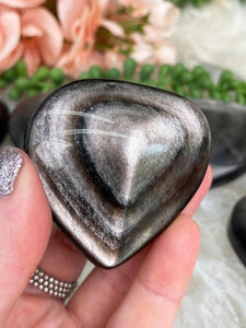Contempo Crystals - silver-flash-obsidian-heart - Image 12
