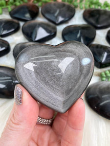 Contempo Crystals - silver-obsidian-heart-crystal - Image 19