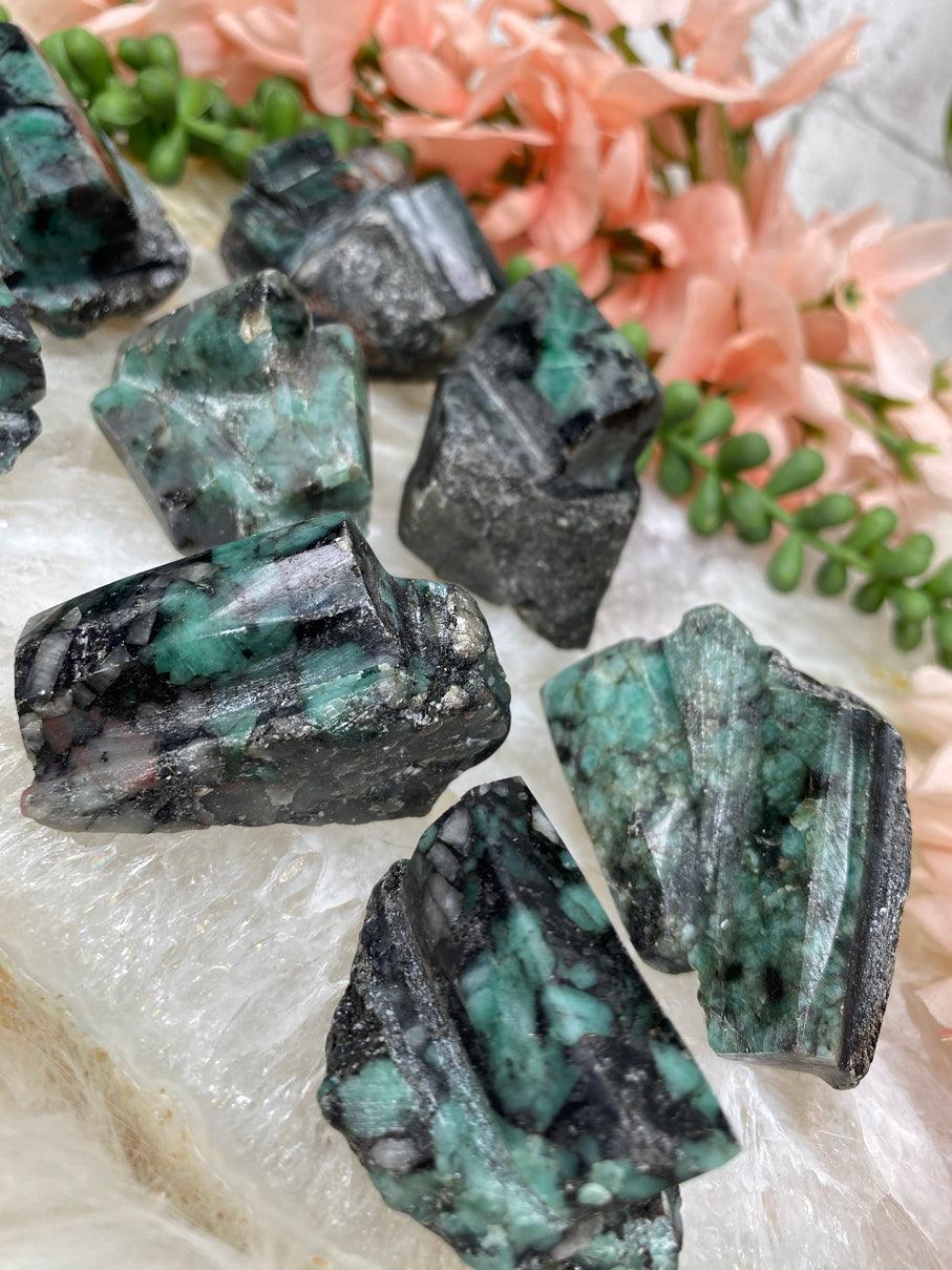 small-black-green-emeralds