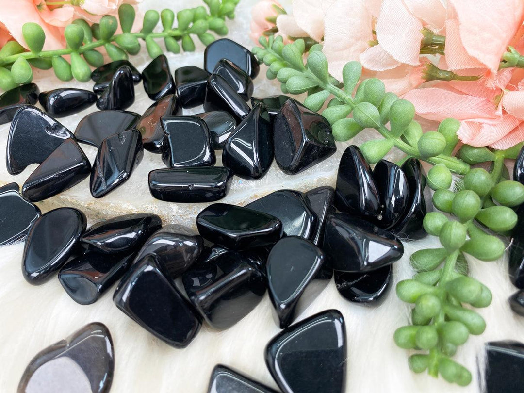 Tumbled Black Obsidian Stones For Sale