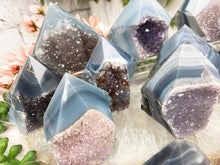 Load image into Gallery: Contempo Crystals -     small-chalcedony-amethyst-points - Image 1