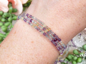 Contempo Crystals -    small-faceted-fluorite-bracelet - Image 1