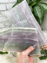 Load image into Gallery: Contempo Crystals - small-green-purple-fluorite-slabs - Image 6