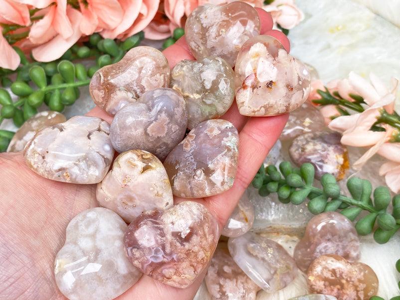 small-pink-flower-agate-hearts