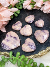 Load image into Gallery: Contempo Crystals - small-pink-purple-fluorite-hearts - Image 2
