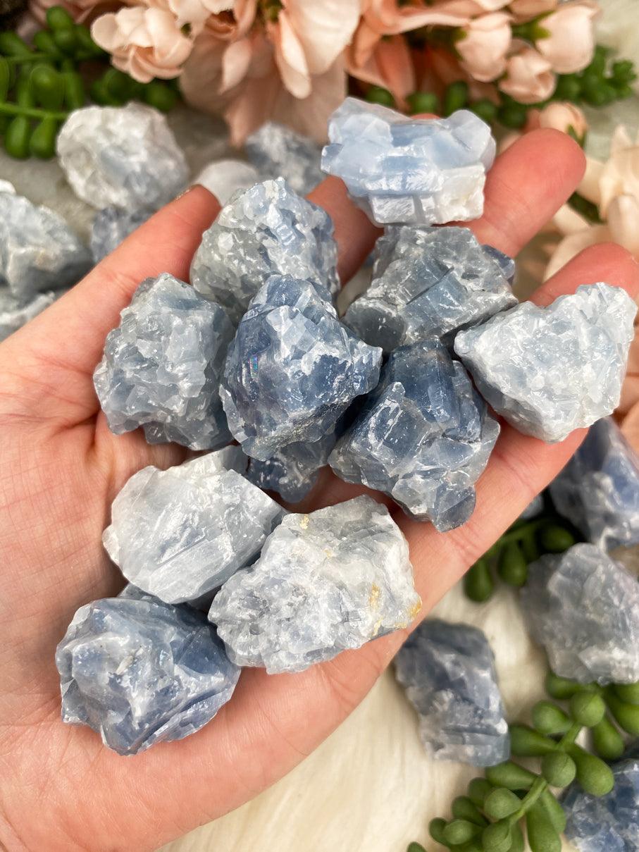 Raw Blue Calcite Chunks From Mexico For Sale – Contempo Crystals