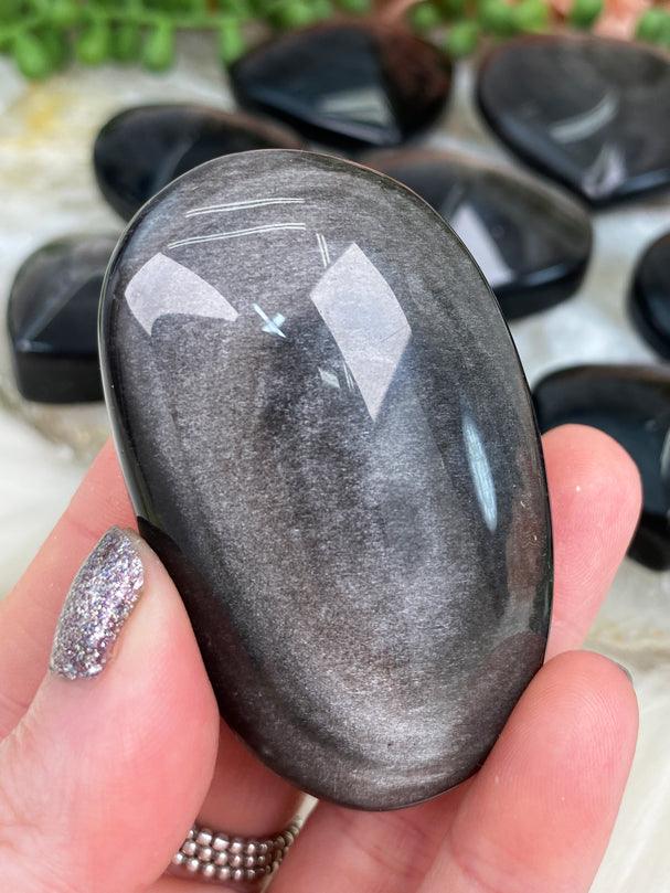 small-silver-sheen-obsidian-palm-stone