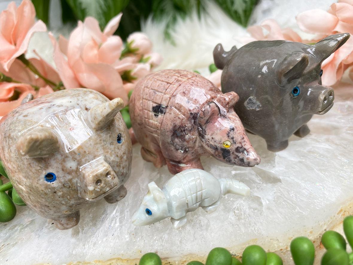 soapstone-armadillos-pigs