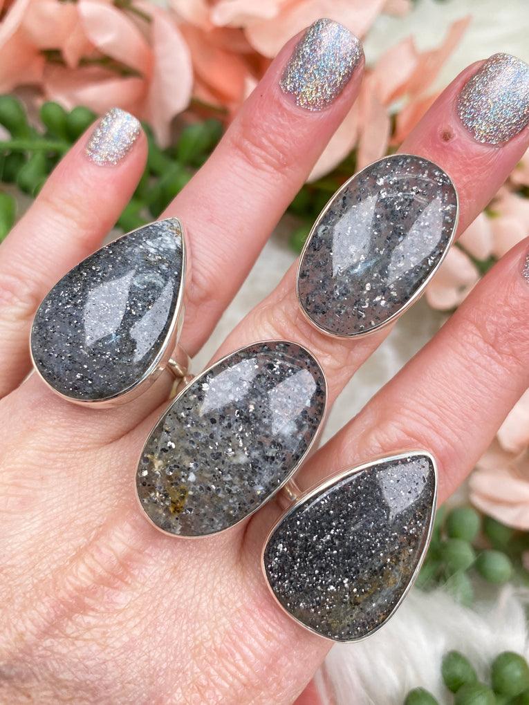 sterling-silver-black-sunstone-rings