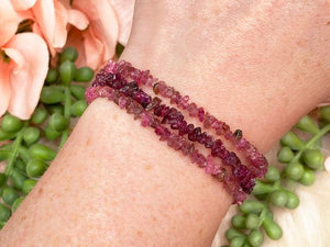 Contempo Crystals - sterling-silver-pink-tourmaline-bracelet - Image 1