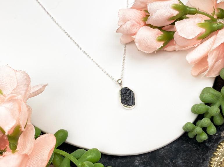 Necklace Tourmaline with factory 935 Silver