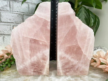 Load image into Gallery: Contempo Crystals - tall-rose-quartz-bookends - Image 10