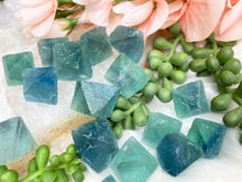 Load image into Gallery: Contempo Crystals - teal-fluorite-octahedrons - Image 3