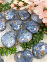Load image into Gallery: Contempo Crystals - tourmaline-in-blue-quartz-hearts - Image 5
