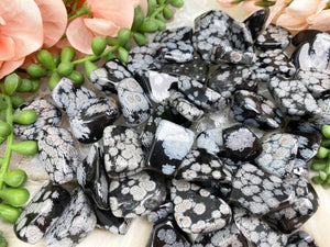 Contempo Crystals - Tumbled Snowflake Obsidian - Image 4