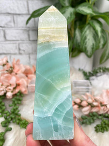 Contempo Crystals - yellow-teal-calcite-obelisk - Image 14